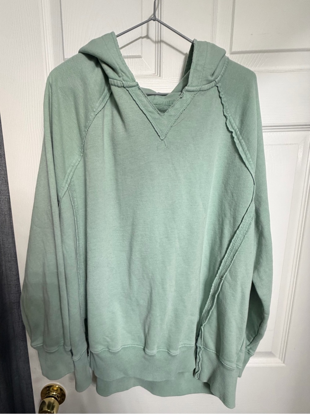 American Eagle Outfitters Sage Green Crewneck Hoodie Sweater
